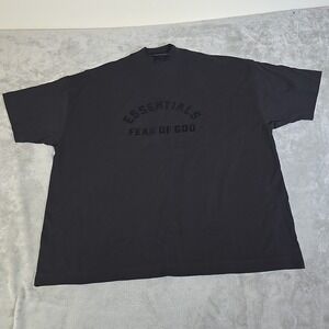 Essential Fear Of God Mens Medium Black Crewneck Short Sleeve Casual
